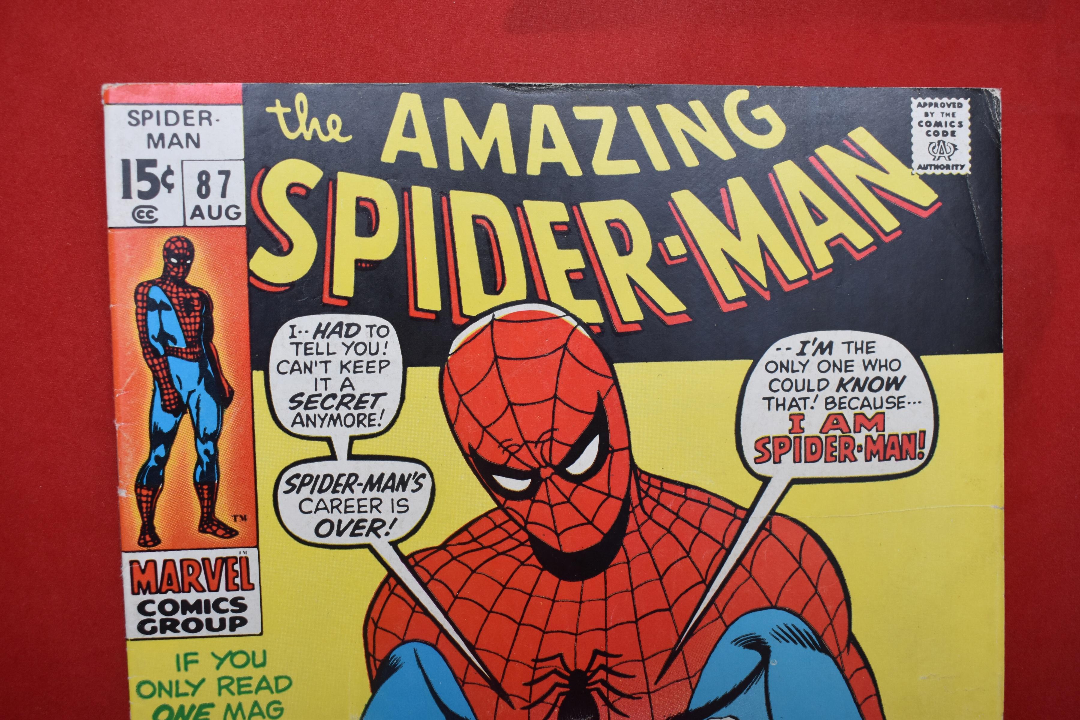 AMAZING SPIDERMAN #87 | UNMASKED AT LAST! | ICONIC JOHN ROMITA SR - 1970