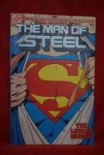MAN OF STEEL #1 | 1ST POST-CRISIS APP OF SUPERMAN WITH NEW ORIGIN, 1ST INTENTIONAL VARIANT COVER