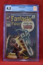 FANTASTIC FOUR #55 | KEY ICONIC KIRBY COVER FEATURING THING & SILVER SURFER!