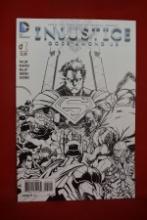 INJUSTICE GODS AMONG US #1 | "DEATH" OF LOIS LANE | BLACK AND WHITE 2ND PRINT VARIANT