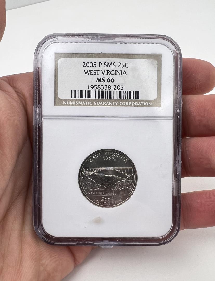 2005 P West Virginia Quarter 25 Cent Coin