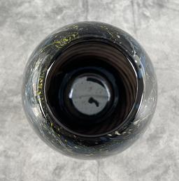 L Millard Signed Art Glass Vase