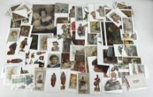 Collection Of Antique Scrapbook Die Cuts & Cards