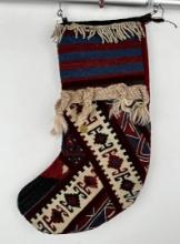 Majid Christmas Stocking Made From Tribal Rug