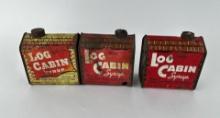 Towle's Log Cabin Syrup Tins