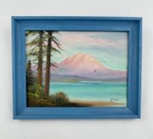 Harry L. Lopp Glacier Park Montana Oil Painting
