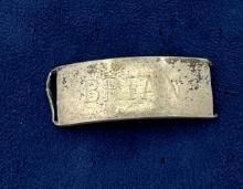 Sterling Silver ID Bracelet Name Plate