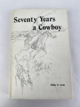 Seventy Years A Cowboy Author Signed