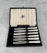 Cromwell Sterling & Mother of Pearl Knife Set