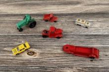 Group Assorted Toy Cars Trucks Tractor