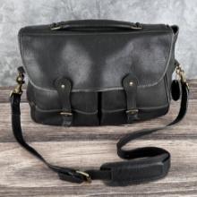 Levenger Leather Briefcase Messenger Bag