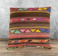 Turkish Kilim Oriental Rug Pillow