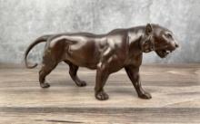 Japanese Meiji Bronze Tiger