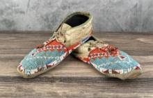 Sioux Native American Indian Beaded Moccasins