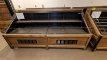 PRODUCE TABLE 8' S/C WOOD TRIM MOBILE