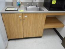 6' COUNTER WITH SINK AND DISPENSERS