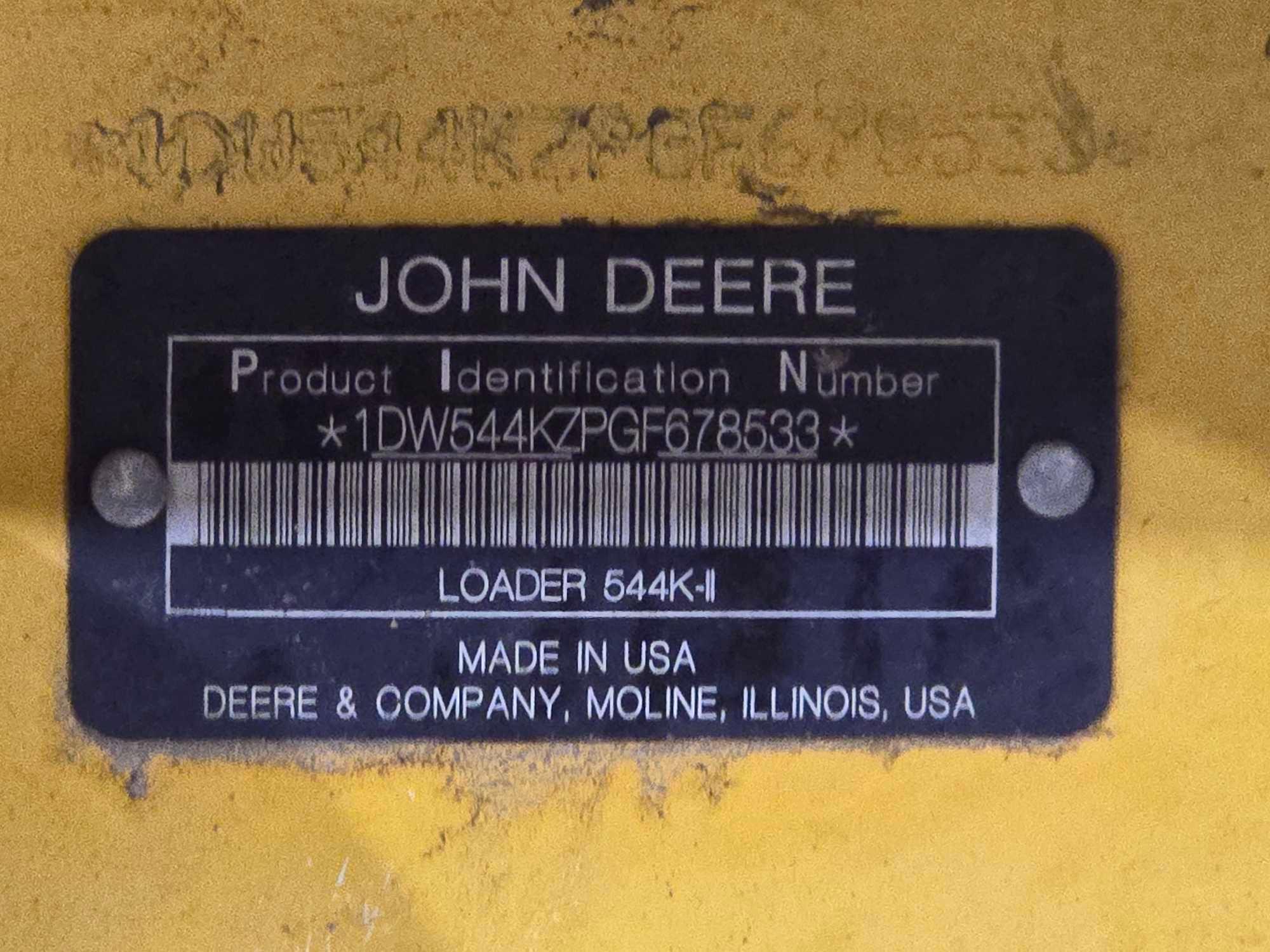 2017 John Deere 544K-II Wheel Loader