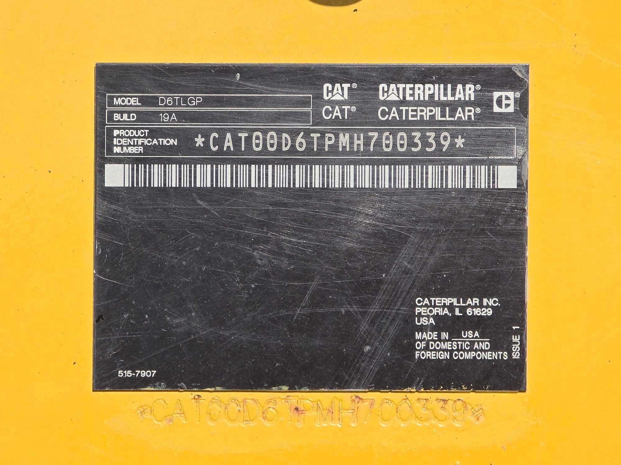 2017 Caterpillar D6T LGP VPAT Crawler Dozer