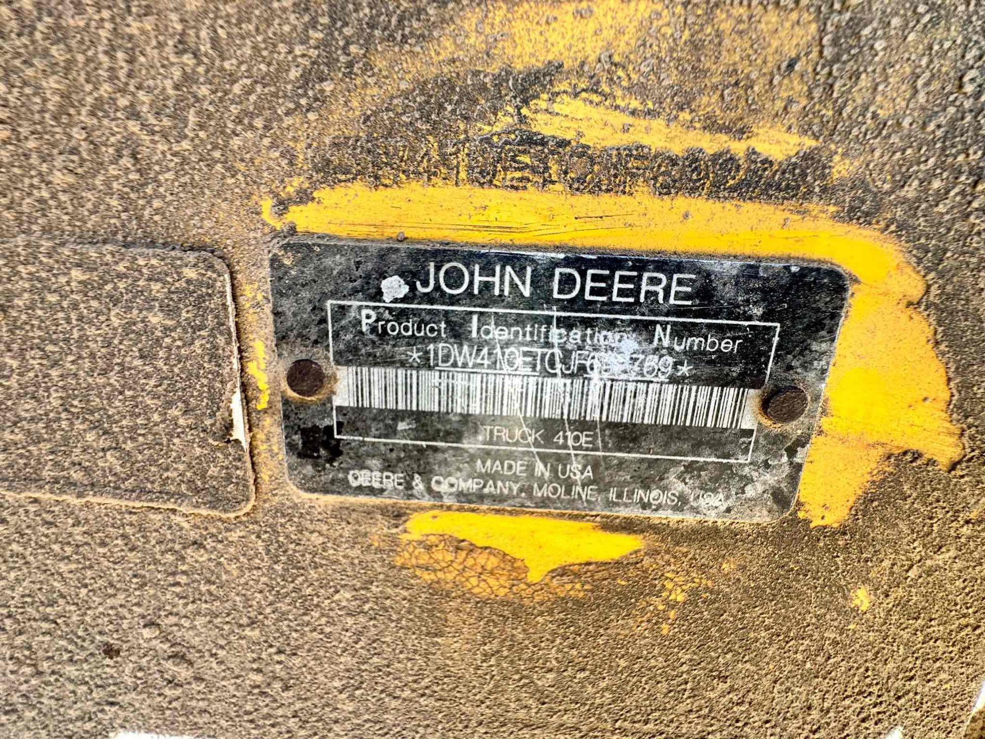 2019 John Deere 410E Articulated Dump Truck