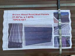 Brown Metal Roof/Wall Panels