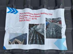 PVC Synthetic Resin Antique Tile Polyester Roof Sheet