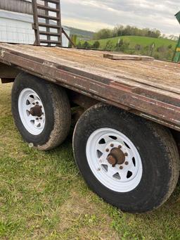 Trailer 16 foot flat 4 foot dovetail plus ramps - no title