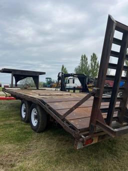 Trailer 16 foot flat 4 foot dovetail plus ramps - no title