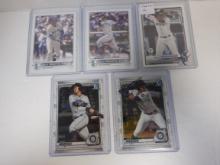 LOT OF 5 JULIO RODRIGUEZ CARDS