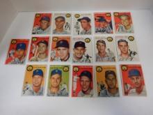 LOT OF 16 1954 TOPPS DETROIT TIGERS CARDS