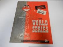 1948 WORLD SERIES PROGRAM CLEVELAND INDIANS ATLANTA BRAVES
