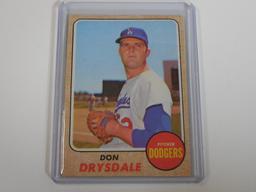 1968 TOPPS BASEBALL #145 DON DRYSDALE LOS ANGELES DODGERS