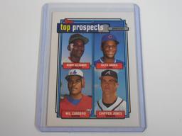 1992 TOPPS CHIPPER JONES PROSPECT CARD ROOKIE CARD RC