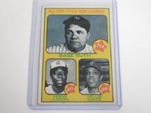 1973 TOPPS BASEBALL BABE RUTH HANK AARON WILLIE MAYS ALL TIME HOME RUN LEADERS