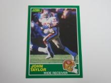 1989 SCORE FOOTBALL #238 JOHN TAYLOR ROOKIE CARD 49ERS RC