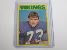 1972 TOPPS FOOTBALL #104 RON YARY HALL OF FAME ROOKIE CARD RC VIKINGS
