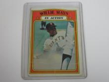 1972 TOPPS BASEBALL #50 WILLIE MAYS IN ACTION GIANTS