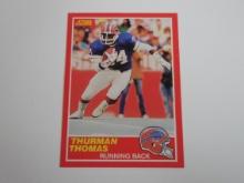 1989 SCORE FOOTBALL THURMAN THOMAS ROOKIE CARD BILLS RC HOF