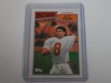 1987 TOPPS FOOTBALL STEVE YOUNG SECOND YEAR CARD