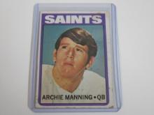 1972 TOPPS FOOTBALL #55 ARCHIE MANNING ROOKIE CARD SAINTS RC