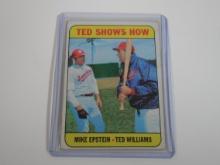 1969 TOPPS BASEBALL #539 TED SHOWS HOW TED WILLIAMS MIKE EPSTEIN HIGH #