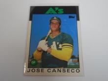 1986 TOPPS TRADED JOSE CANSECO ROOKIE CARD ATHLETICS RC