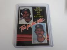 1985 DONRUSS BASEBALL #651 DON MATTINGLY DAVE WINFIELD YANKEES TWO FOR TITLE