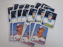 LARGE 1989 TOPPS AND TOPPS TRADED RANDY JOHNSON ROOKIE CARD RC LOT HOF