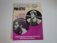 RARE BASKETBALL PRO STYLE MAGAZINE 1977-78 PREVIEW ISSUE WALTON KAREEM