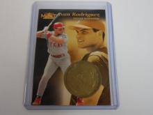 1997 PINNACLE MINT COLLECTION IVAN RODRIGUEZ COIN CARD