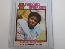 1979 TOPPS FOOTBALL #331 EARL CAMPBELL ROOKIE CARD HOUSTON OILERS HOF RC