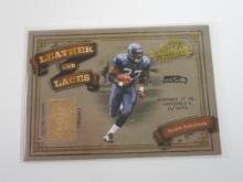 2003 PLAYOFF ABSOLUTE SHAUN ALEXANDER GAME USED FOOTBALL #D 496/500