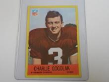 1967 PHILADELPHIA FOOTBALL #182 CHARLIE GOGOLAK REDSKINS