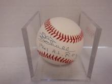 DON SCHWALL SIGNED AUTO INSCRIBED BASEBALL STEINER COA