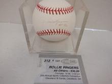 ROLLIE FINGERS SIGNED AUTO BASEBALL